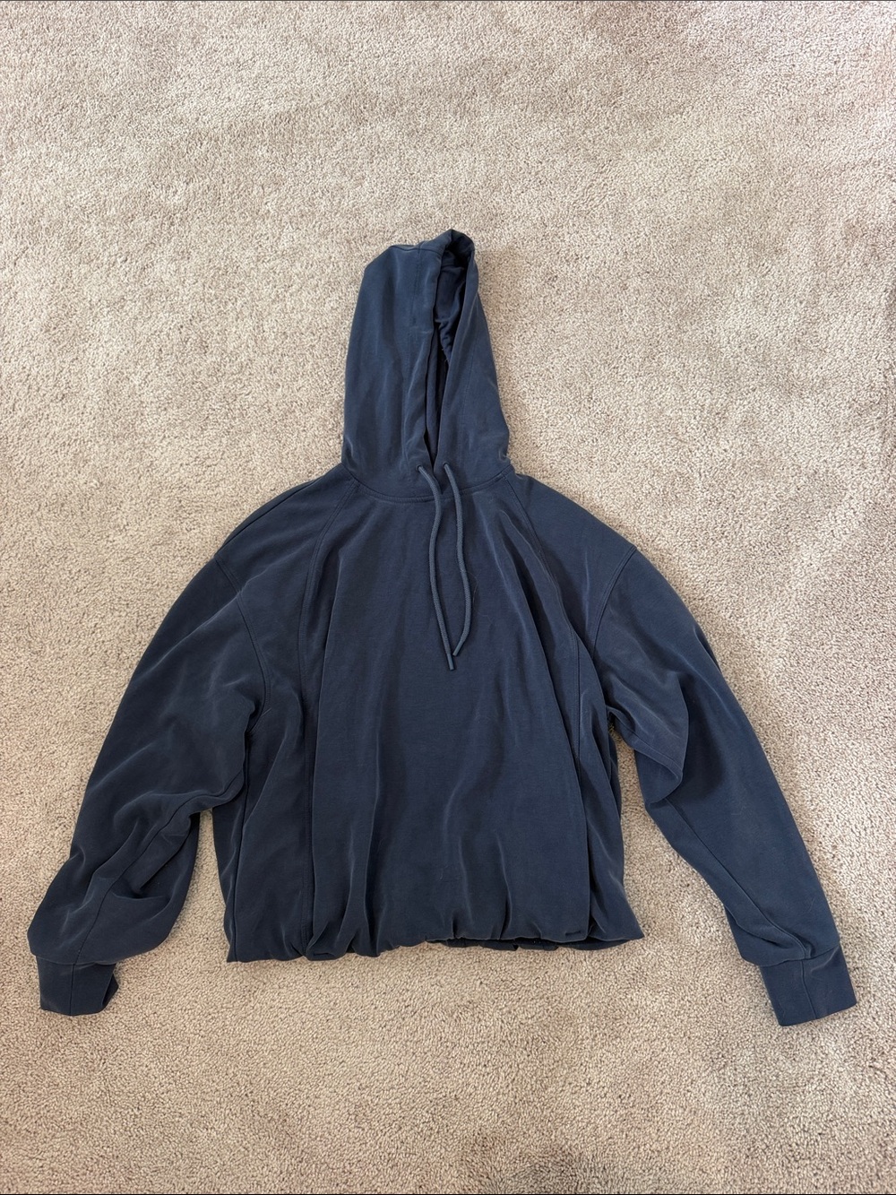 Women’s Navy Hooded Pullover Athletic Jacket